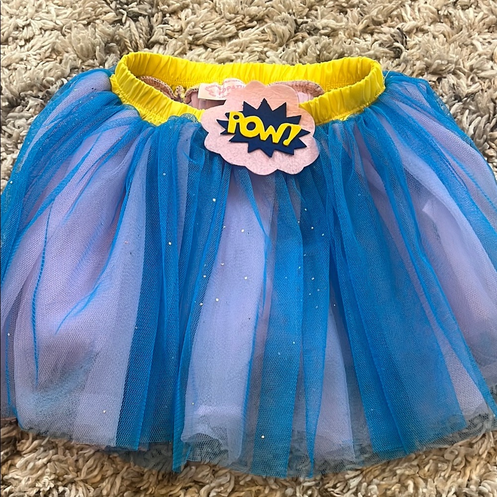 POPATU brand! Blue and Yellow shimmer Tutu Skirt